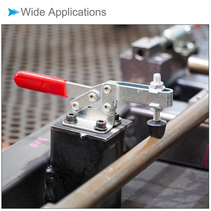 CoCud Toggle Clamp Rounded Spindle Tip, M8 Thread Diameter 70mm