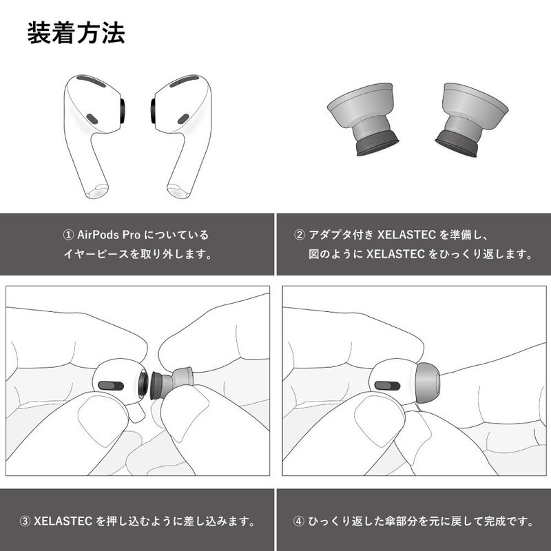 AZLA SednaEarfit XELASTEC for AirPods Pro [1st / 2nd Generation