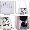 BNQL Cute Panda Aprons for Women with Pockets - Funny