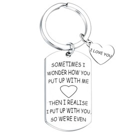 Nfyxcaz Funny Boyfriend Husband Keychain From Girlfriend Wife Valentines Day Gifts Christmas Birthday Gifts For Girlfriend Wife Couple Keychain