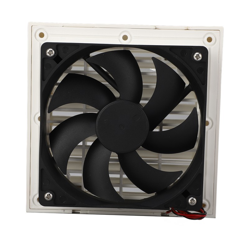 Side Exhaust RV Vent Fan Louvered Grid Odor Remove Silent