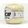 Petite Paillette Cream with Silver Mini Sequins Yarn - 50