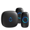 SECRUI Wireless Doorbell with 2 Buttons, Waterproof Mini Doorbell 1,000ft