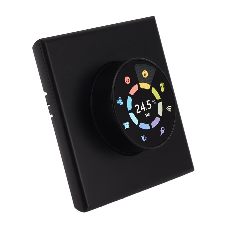 Smart Thermostat Black App Remote Control Timing Energy Saving High