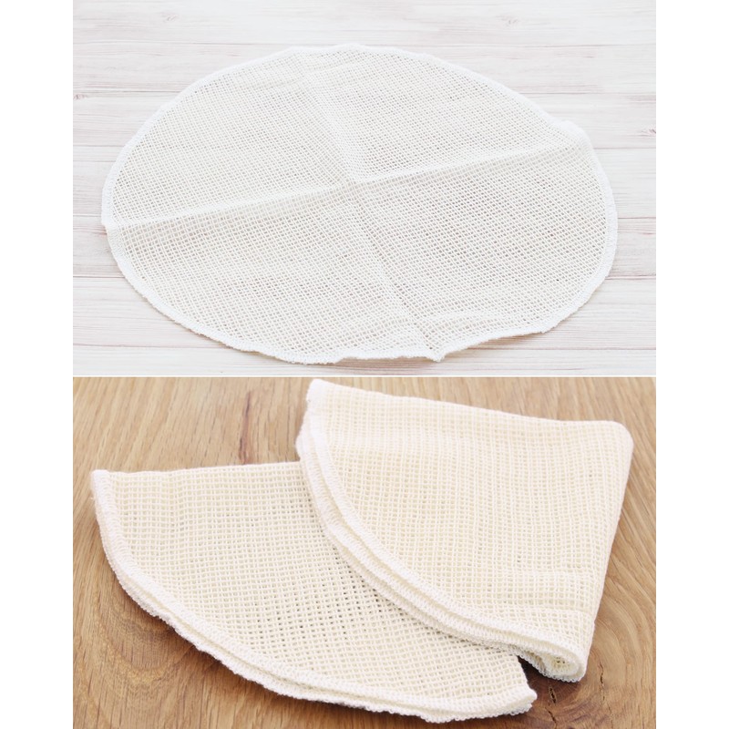 Plus One Steamed Cloth, Made in Japan, Round, Set of