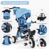 JMMD Baby Tricycle, 7-in-1 Folding Kids Trike with Adjustable Parent
