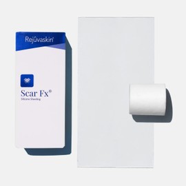 Rejuvaskin Scar Fx Silicone Sheeting - 4 Inch x 8 Inches Silicone Scar Tape for Large Surgical Scars - Silicone Tape for Soften, Flatten, Reduce and Recover Scars - Physician Recommended- 1 Sheet
