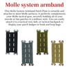 Molle Patch Panel, Panel Attachments Backpack, Tactical Vest Patch, Molles