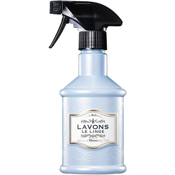 LAVONS Fabric Clothes Refresher Spray, Odor Remover from Japan 12.5oz Blooming Blue, Fresh Scent Deodorizer, Fragrance Liner Mist