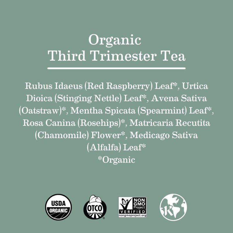 Earth Mama Organic Third Trimester Tea Bags | 100% USDA