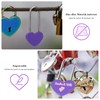 VeYocilk 50 PCS Love Lock Heart Padlock, Purple Single Heart