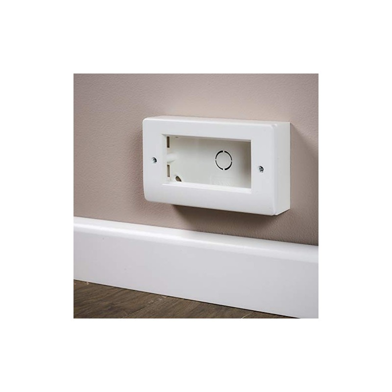 Computer Spares 4 Module Double Gang Face Plate for Euro