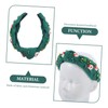 Healvian Xmas Rhinestone Knotted Headband for Women Festive Wide Twisted
