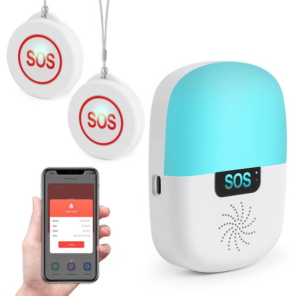 Caregiver Pager Wireless Call Button Smart WiFi Nurse Emergency Alert