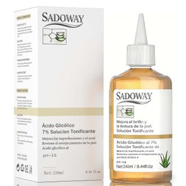 Ácido Glicólico 7% Toning Solución: 240ml Exfolia Rejuvenecimiento Tonificante Para Manchas Y Acné - Acid glicolico tónico reafirmante tonificante y facial para piel grasa despigmentante (240ML)