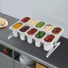CNCEST Spice Rack, Inclined Expandable Spice Rack Set, Countertop Condiment