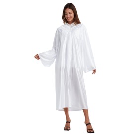 Grad HAGO Unisex Shiny Choir Robe for Church baptism robes for water baptism,Graduation Gown Judge Pastor Robes