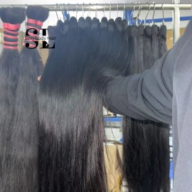 Unprocessed Raw Cambodian Hair Bundle Natural Black Body Wave Burmese Curly Human Weft Straight Hair Extension for Womencolor: Burmeses curly 1 piece, Stretched Length: 24"