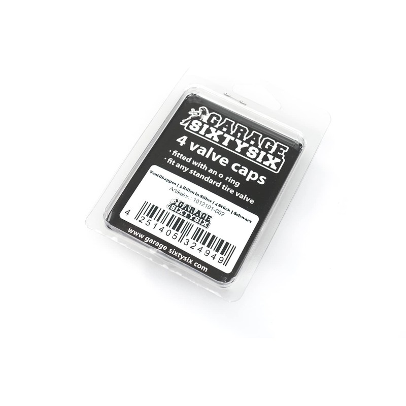 Valve Caps | 3 Grooves in Silver | Pack of