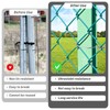 U0U 8.27inch 60 Packs Chain Link Fence Ties,Heavy Duty 14