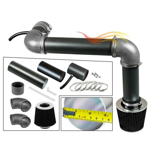 Unbranded GREY RW Racing Cold Air Intake Kit +FIlter For
