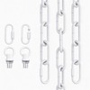 garini 10 Feet White Light Fixture Chain, Adjustable Metal Pendant