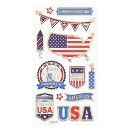 Hobbyfun Softy Sticker USA Sheet 9.5 x 18 cm