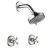 BEIYI 2 Handle Shower Faucet, Two Handles Shower Faucet Set,