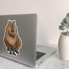 Large 210mm 'Sitting Capybara' Permanent Sticker Decal for Cars/Windows/Bins/Walls etc