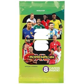 Adrenalyn XL Panini World Cup 2026 Paquete de 8 cartas de fútbol