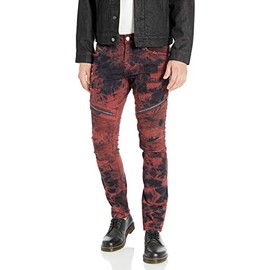 Rock Revival Men's Daviday S205 Skinny Leg Jean, Tie Dye Red, 42