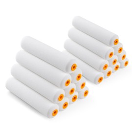 HANJKINZ Foam Paint Roller, 20 Pack, 6 Inch Mini Paint Roller Covers, High Density Foam Paint Roller, Small Paint Rollers for All Flat Surfaces, Suitable for Wall，Kitchen Cabinets, Doors, Tables, Etc
