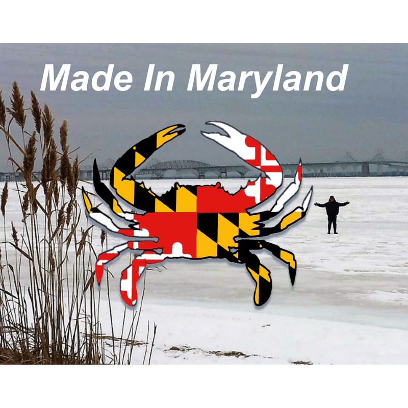 Maryland Crab Sticker ( 7 x 5.5 ) MD State