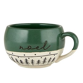 Creative Brands Faithworks-Christmas Collection Stoneware Mug, 16-Ounce, Noel