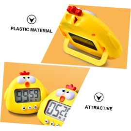 MAGICLULU 3pcs Cartoon Chick Electronic Timer Baking Alarm Clock for Cooking Reminders Lightweight and Compact Kitchen Timer for Students and Home Use