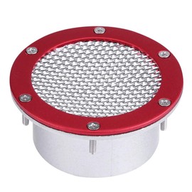 Duct Grille Vent, Car Bumper Vent Inlet Universal Car Racing Air Duct Grille Bumper Vent Inlet for Cold Air Intake(Red)