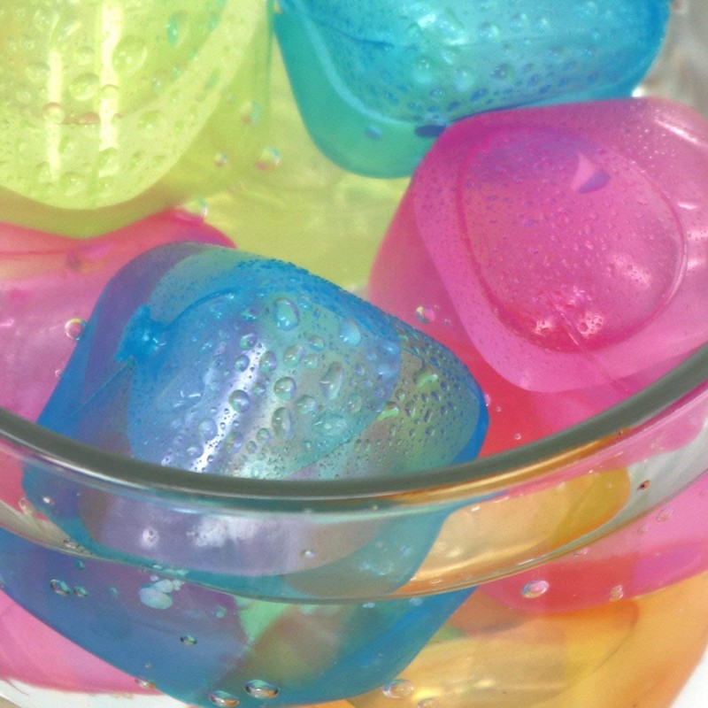 20 Reusable Ice Cubes Plastic Water Filled Freezer Block Cold