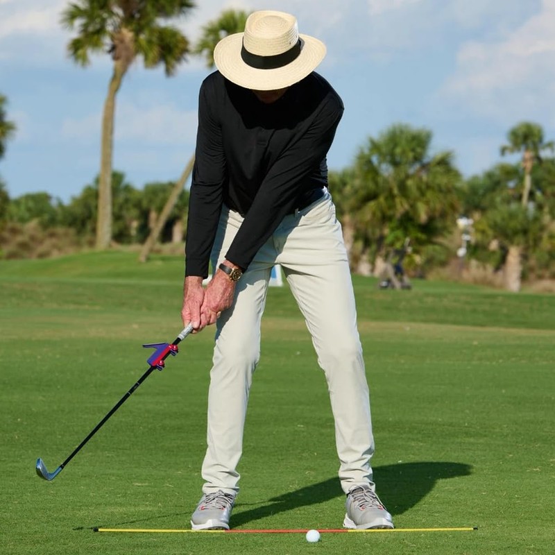 Lyaciomn Golf Swing Precision Trainer Golf Swing Path Guides Instant
