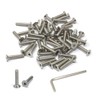 iexcell 50 Pcs M5 x 25mm Thread Pitch 0.8 mm