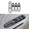 OYDDL 4pcs Car Window Switch Sticker Trim Carbon Fibre Compatible
