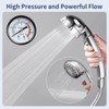 HANLIAN High Pressure Shower Head with Pause Button, 3 Spray
