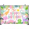 Mocsicka Dinosaur Birthday Backdrop Cartoon Dinosaur Birthday Background Party Decor