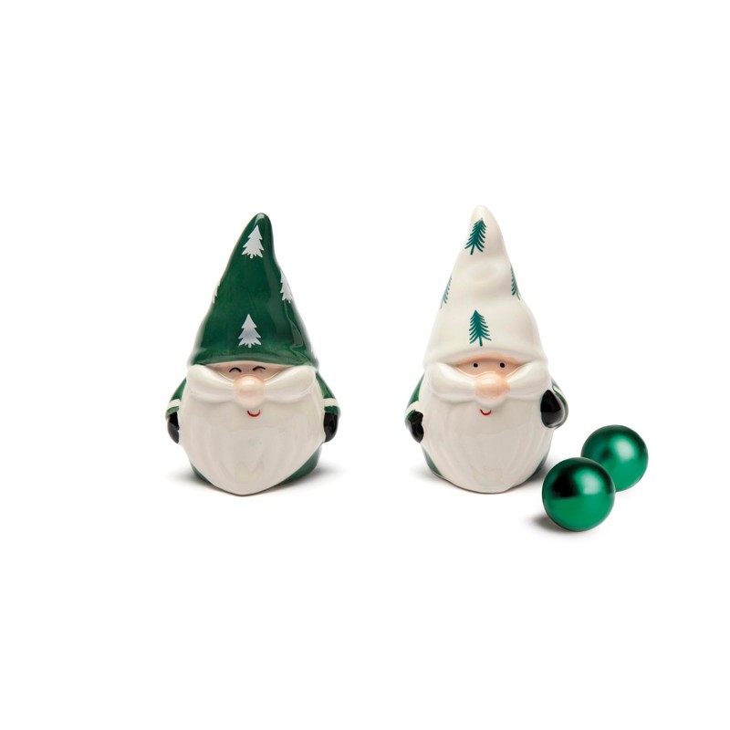 Excelsa Green Winter Set Sale e Pepe in Ceramica, Gnomi