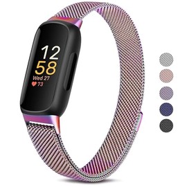 RFMZBD Bracelet Compatible with Inspire 3, High-Quality Stainless Steel Metal Replacement Strap, Powerful Magnetic Bracelet for Inspire 3 Women Men