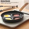 Four Hole Frying Pot Non-stick Cooking Pan Breakfast Maker with