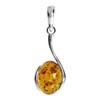 Lennja Pendant 925/000 Silver Amber, Sterling Silver, Amber