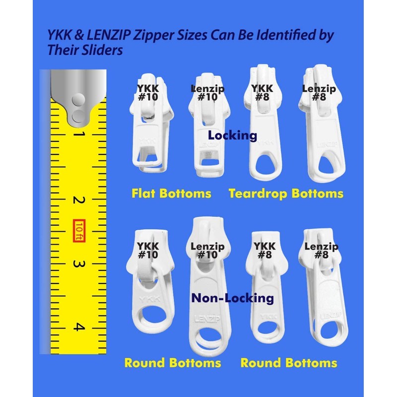 EZ-Xtend Lenzip #10 Separating Zipper for Canvas - Heavy Duty
