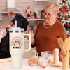 momocici Nonnie Gift Ideas for Grandma.40oz Nonnie Tumbler with Handle.Nonnie