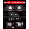 Torchbeam Headlight Assembly Replacement for Silverado/Avalanche 1500/2500/3500 (2003-2006) Smoke Housing
