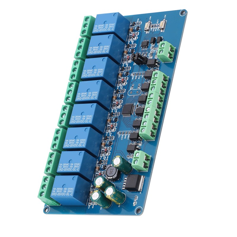 Relay Module 8 Channel Optocoupler Input Signal Detection Electronic Component